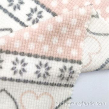 Opelon Spandex Textiles Printed Polar Fleece Jersey ύφασμα